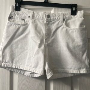 Women’s white Jean shorts